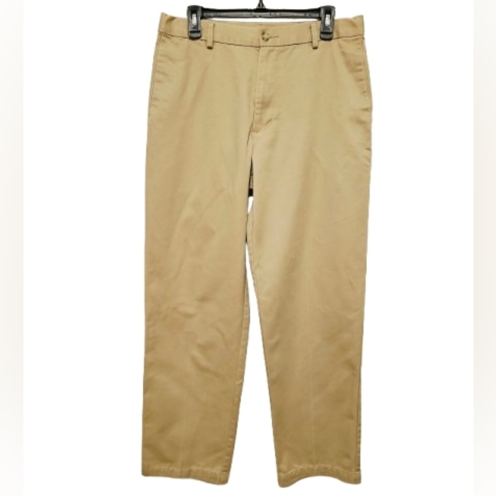 Dockers D4 Men's Tan Khaki Pants says Size 32 x 34 but length is more like 32